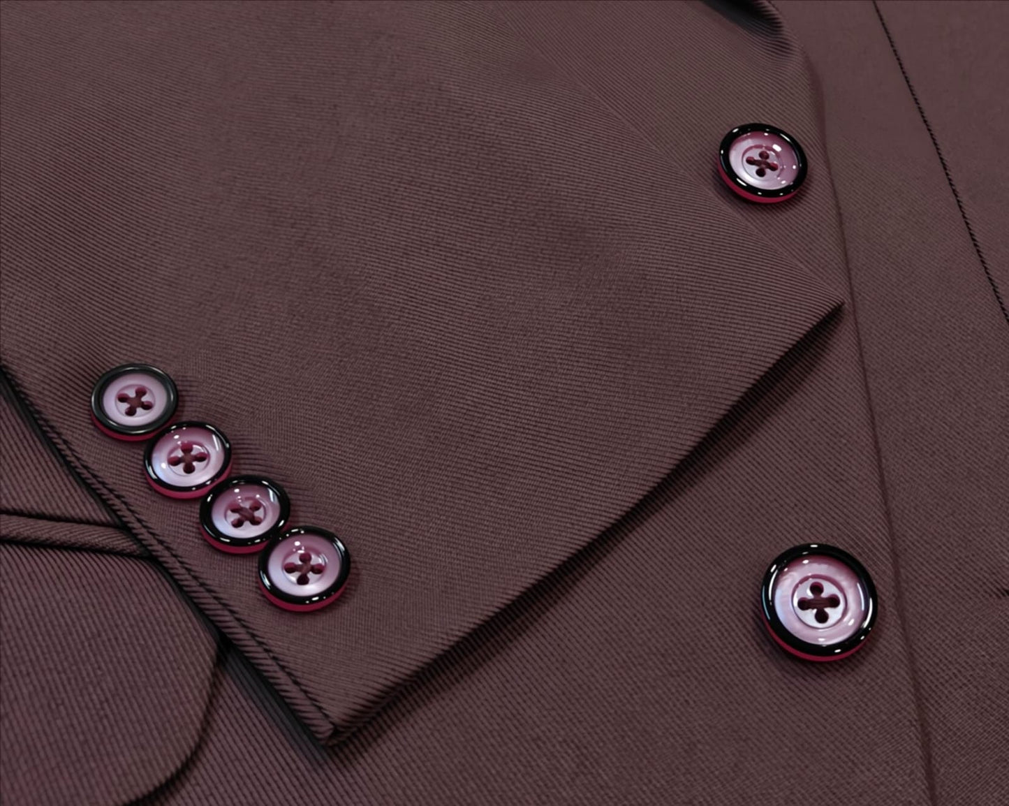 Close-up of sleeve hem highlighting Twill Matty fabric texture.