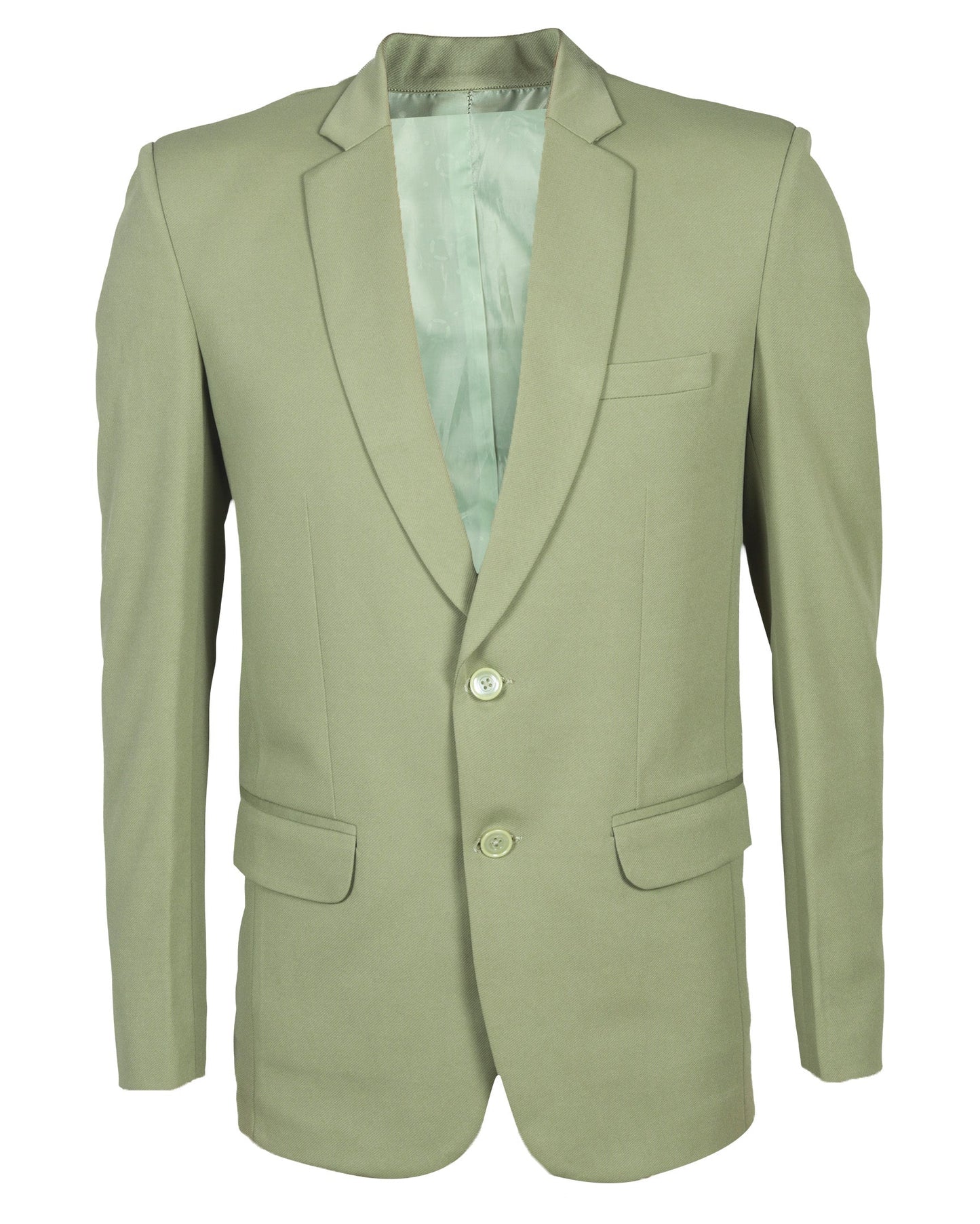 Men Olive Green blazer on a white background