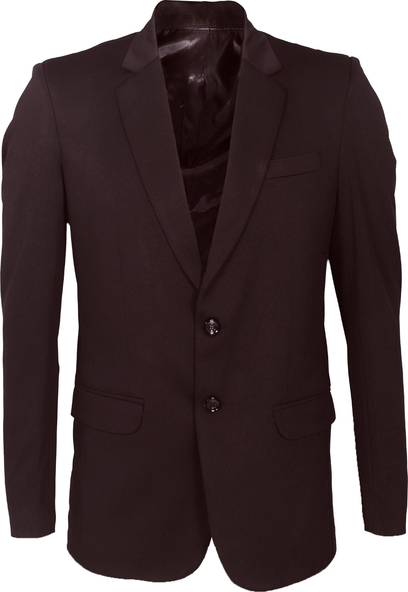 Wine colour suit jacket on a white background