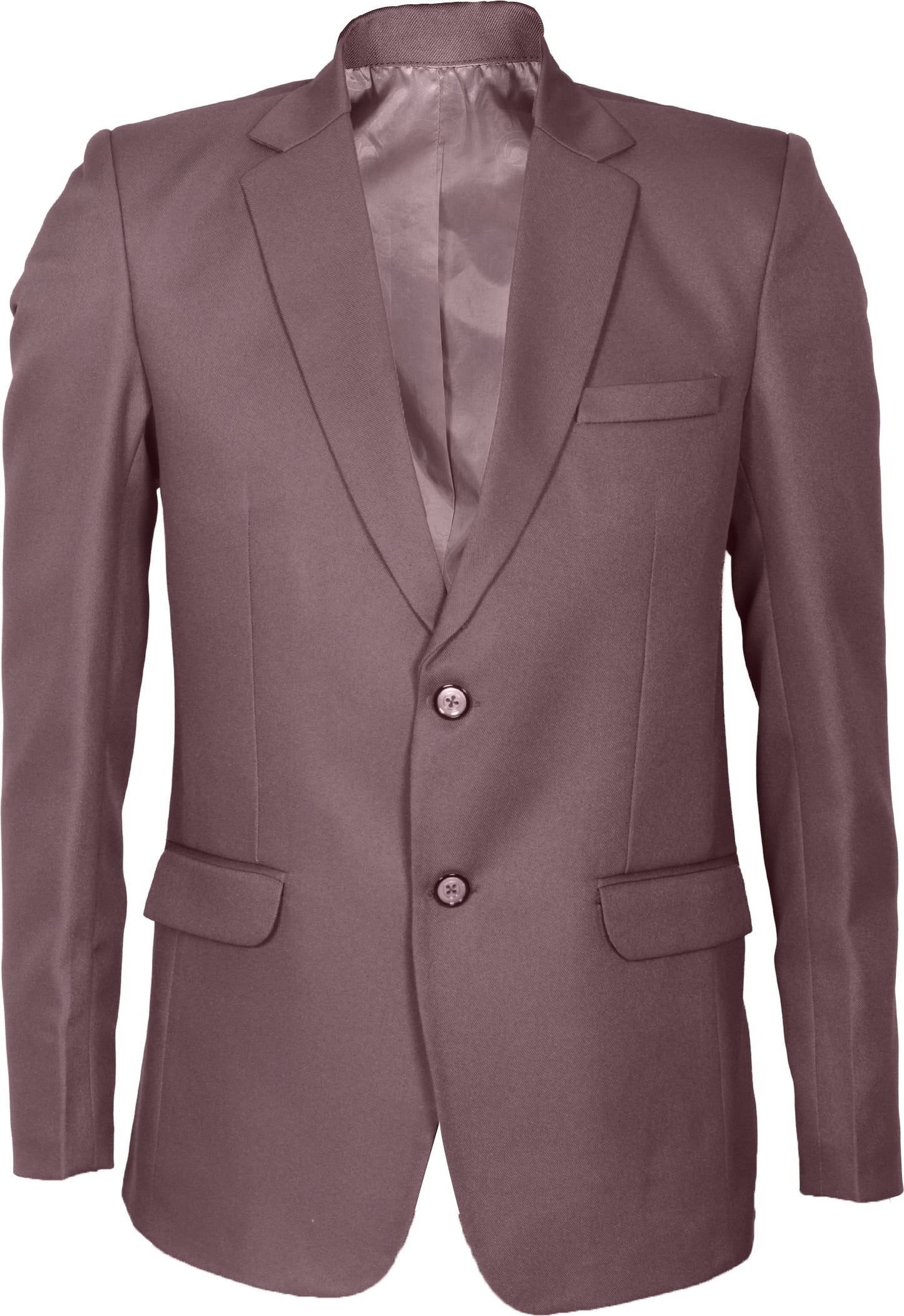 Mauve suit jacket on a white background